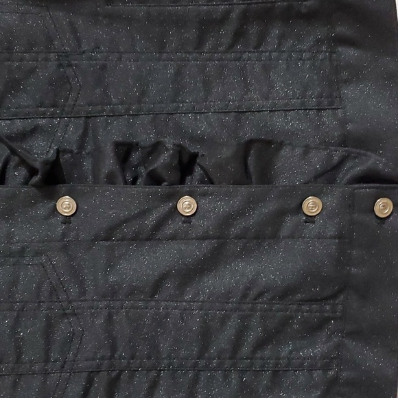 NWOT H & M Women's Black Silver Metallic Jacket With Glitter Size 12 - Picture 3 of 10